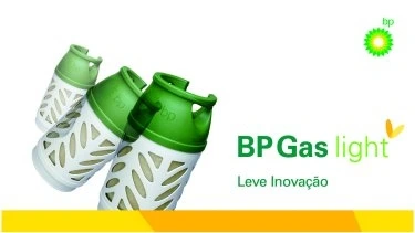Garrafas BP Gas light, leves e com pegas